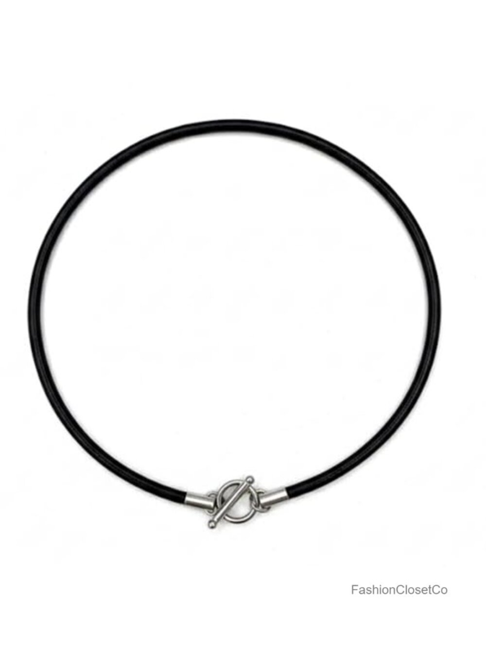 Handmade 4mm Genuine Leather Cord Necklace with Toggle Clasp Unisex